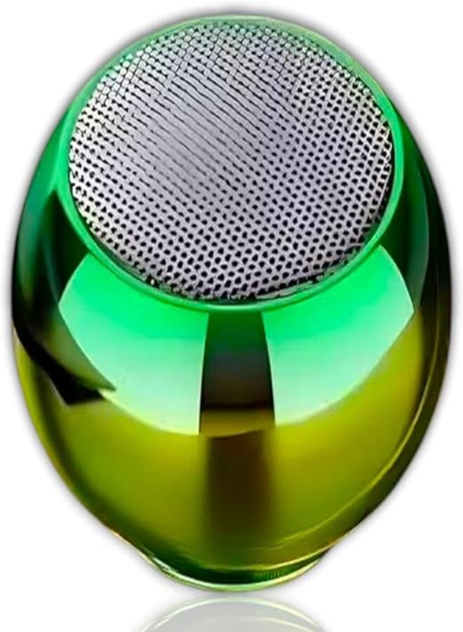 Generic Sub Mini ZERO Z150 Bluetooth Speaker, Portable Wireless Subwoofer & Rechargeable Battery, Green & Gold